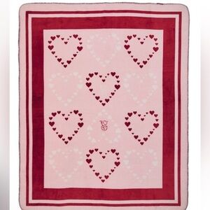 NIB Victoria's Secret Pink and Red Heart Blanket